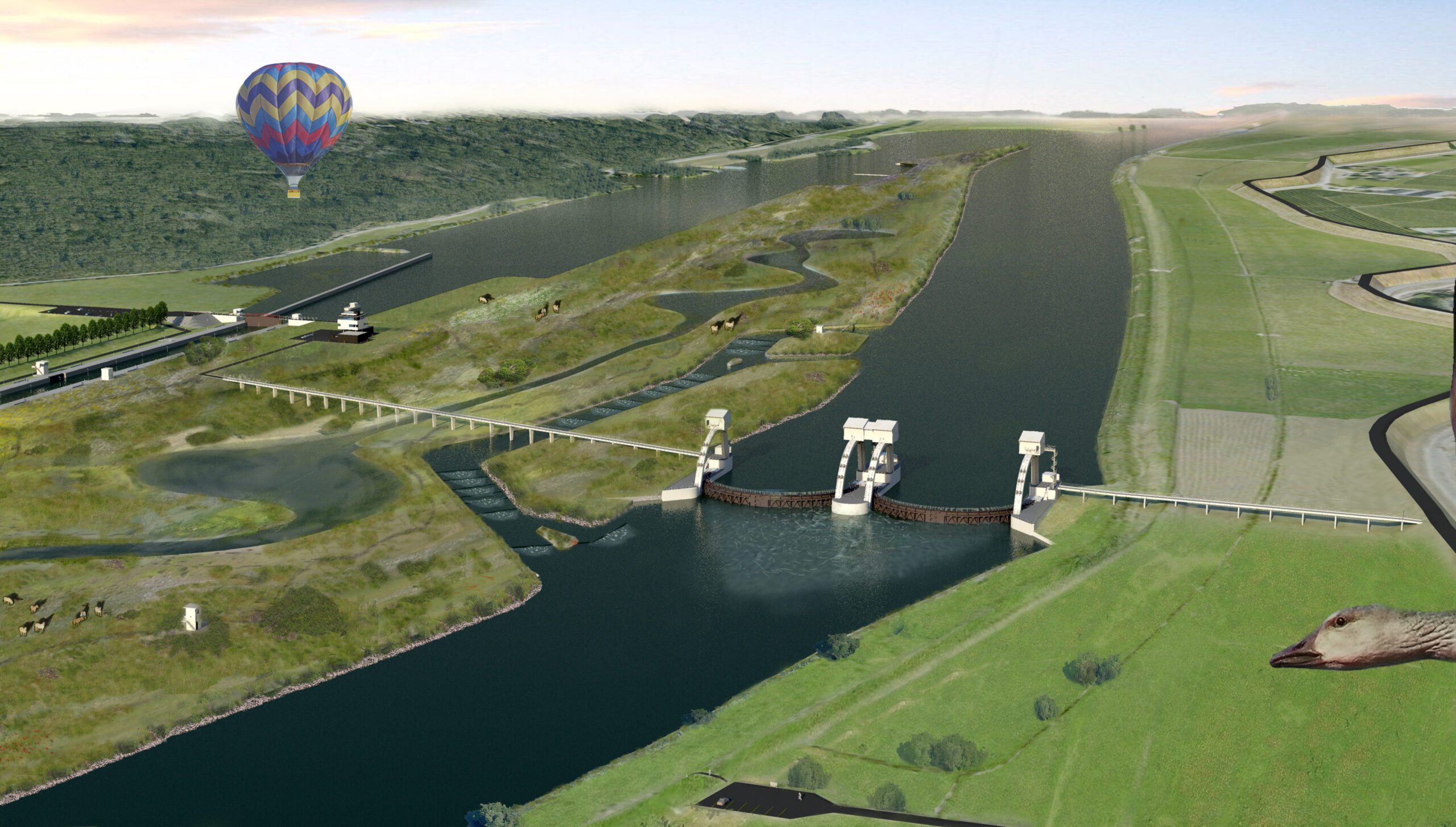 Sluis- en stuwencomplex Nederrijn en Lek